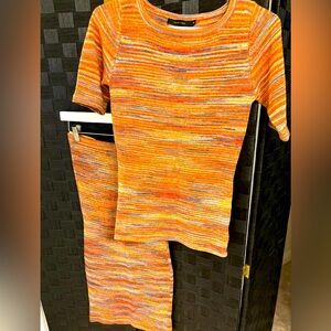 Missoni Multicolor Knit Top and Skirt Set